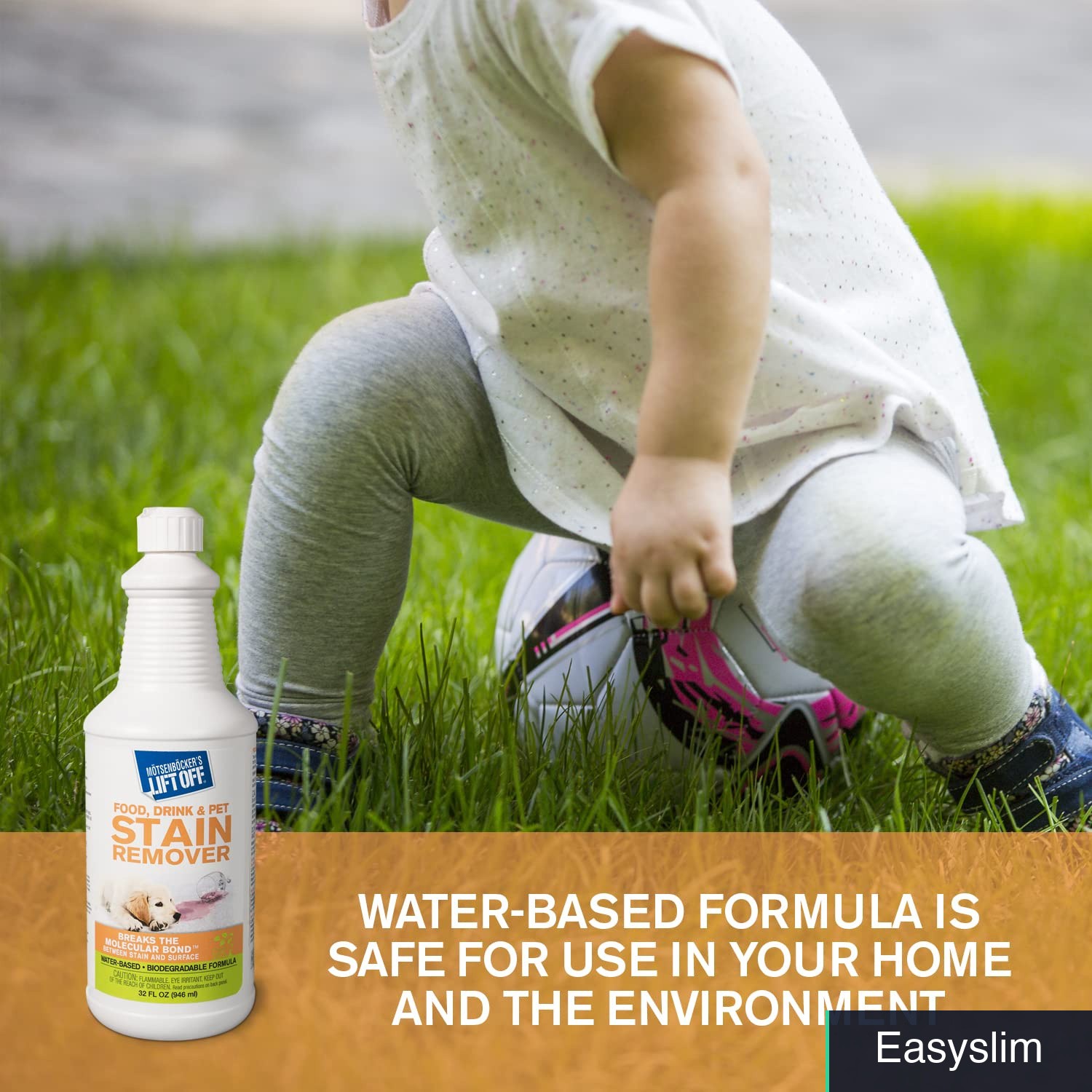Multi-Surface Stain Remover Liquid, Water-Based Biodegradable Formula, 32 Oz