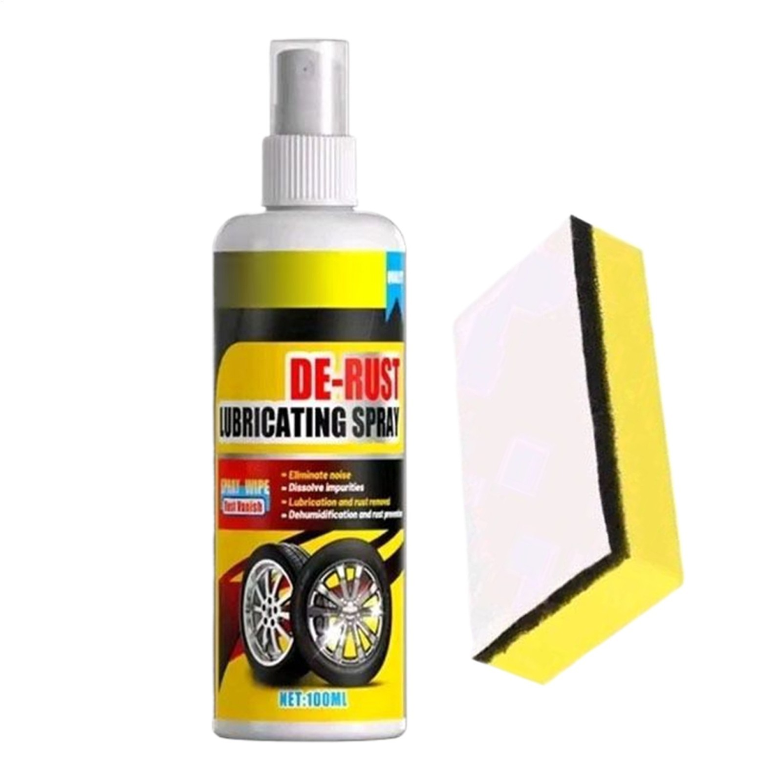 100ml Multifunctional Metal Rust Remover Mist Stain Cleaning for Metal Surface