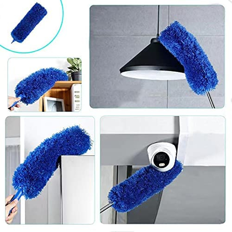Duster, Microfiber Dusters with 2 Handle Sets, Durable 15-100 Inches Long Telesc