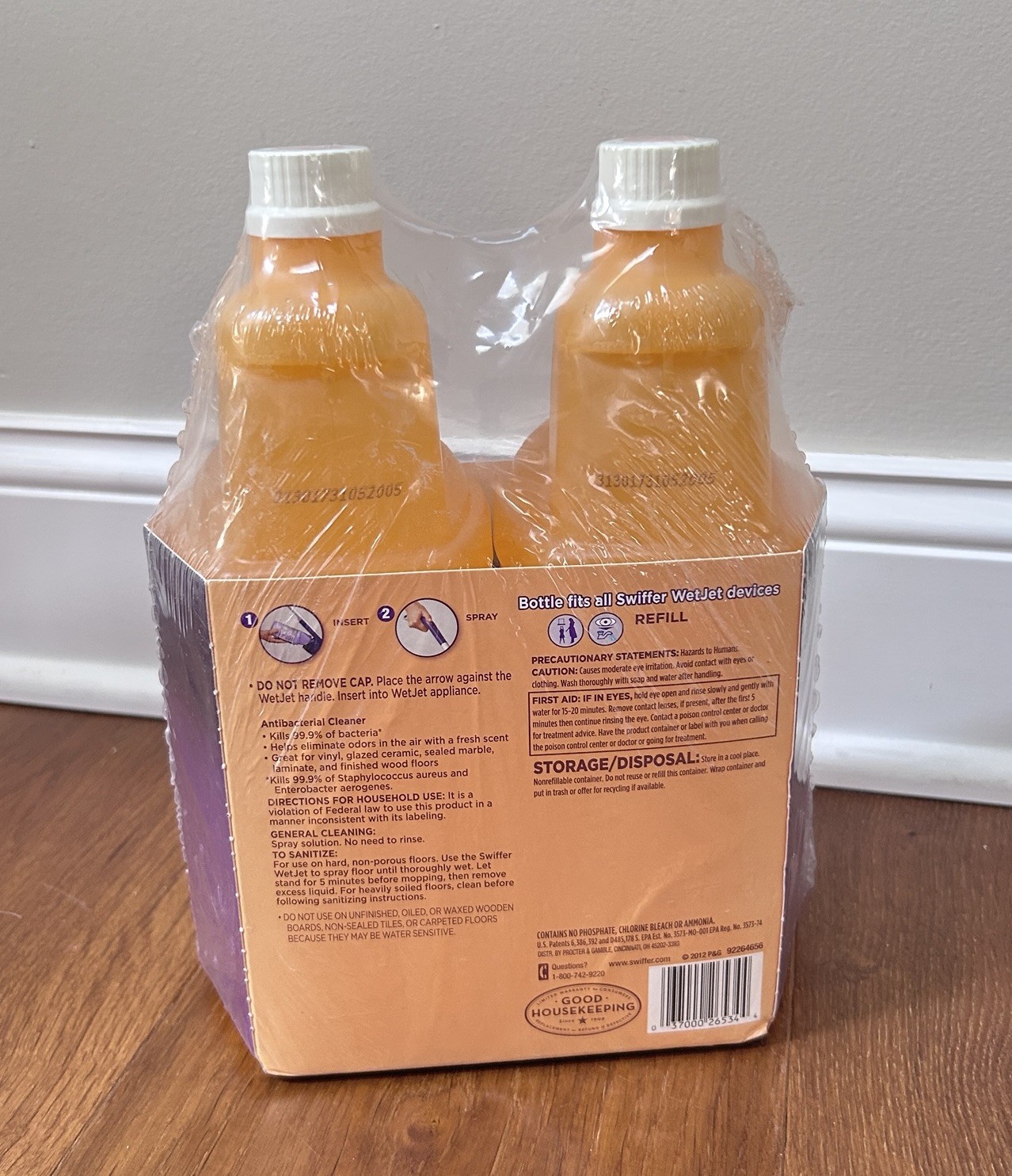 Swiffer Wet Jet Floor Cleaner Refill CITRUS & LIGHT 2 Pk 42.2 Ea. Discontinued