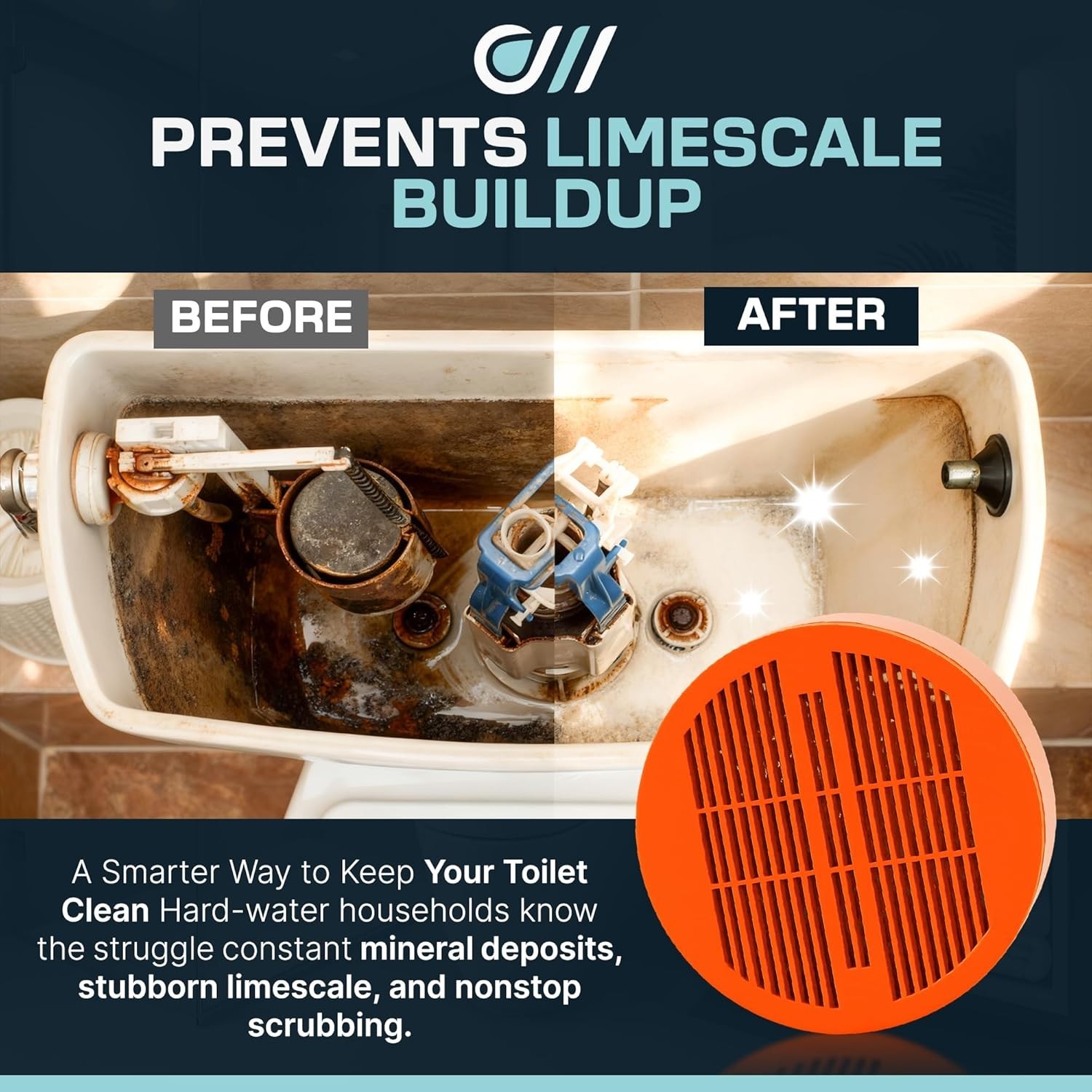 Hard Water Stain & Limescale Prevention Tablet