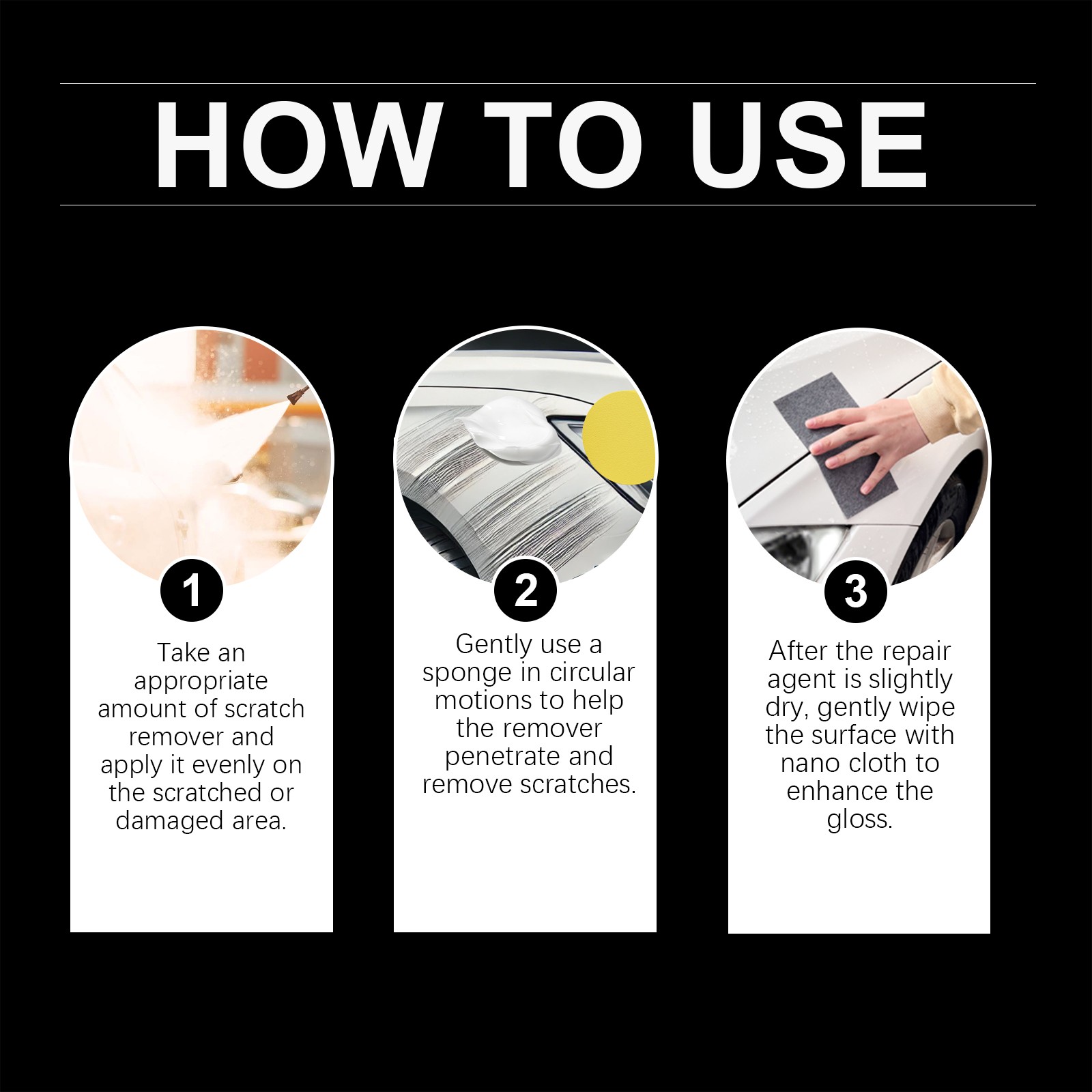 Scratch Repair Kit – Car Paint Scratch Remover with Nano Technology Paste
