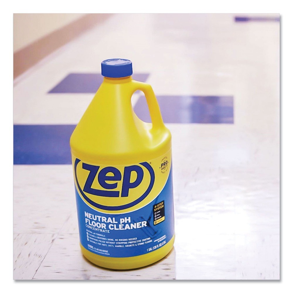 Zep Commercial ZUNEUT128EA 1 gal Bottle Neutral Floor Cleaner – Fresh Scent New