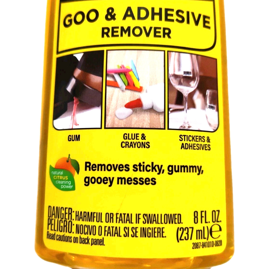 Goo Gone Adhesive Remover 8Oz Surface Safe Adhesive Remover Stickers Labels Tape