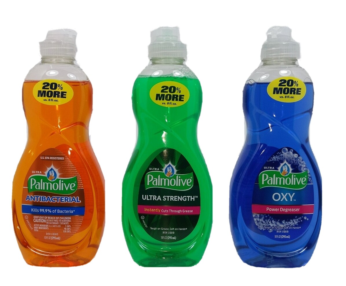 Palmolive Concentrated Dish Washing Detergent Liquid Soap 10 oz. 3 Pack Bundle