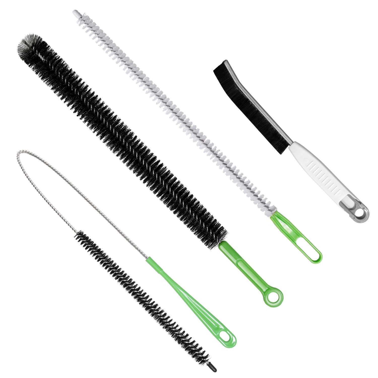 4pcs Flexible Cleaning Brush Set for Dryer Vents, Fridge Coils, HVAC Systems …