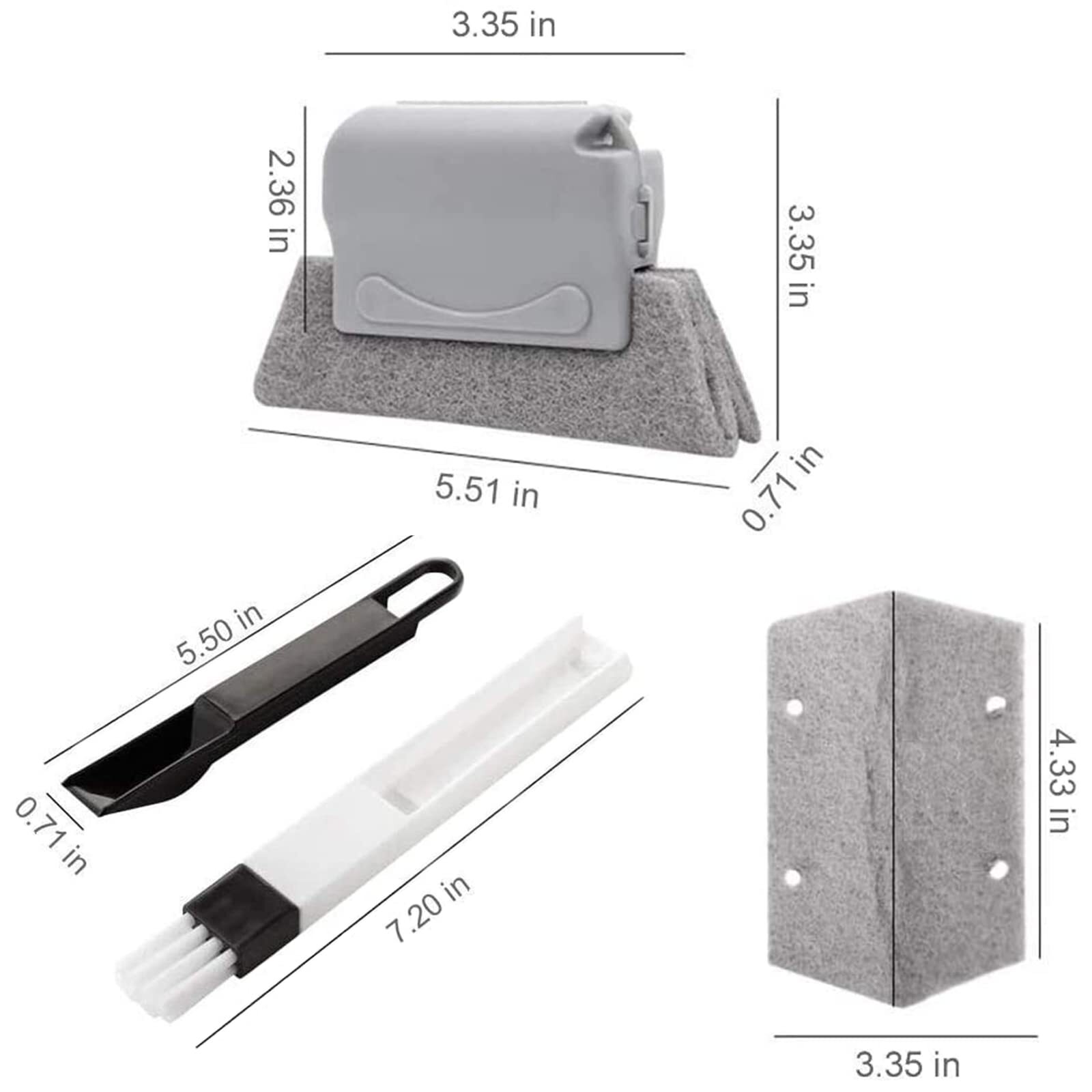Door Window Track Cleaning Tools Groove Corner Crevice Cleaning Brushes