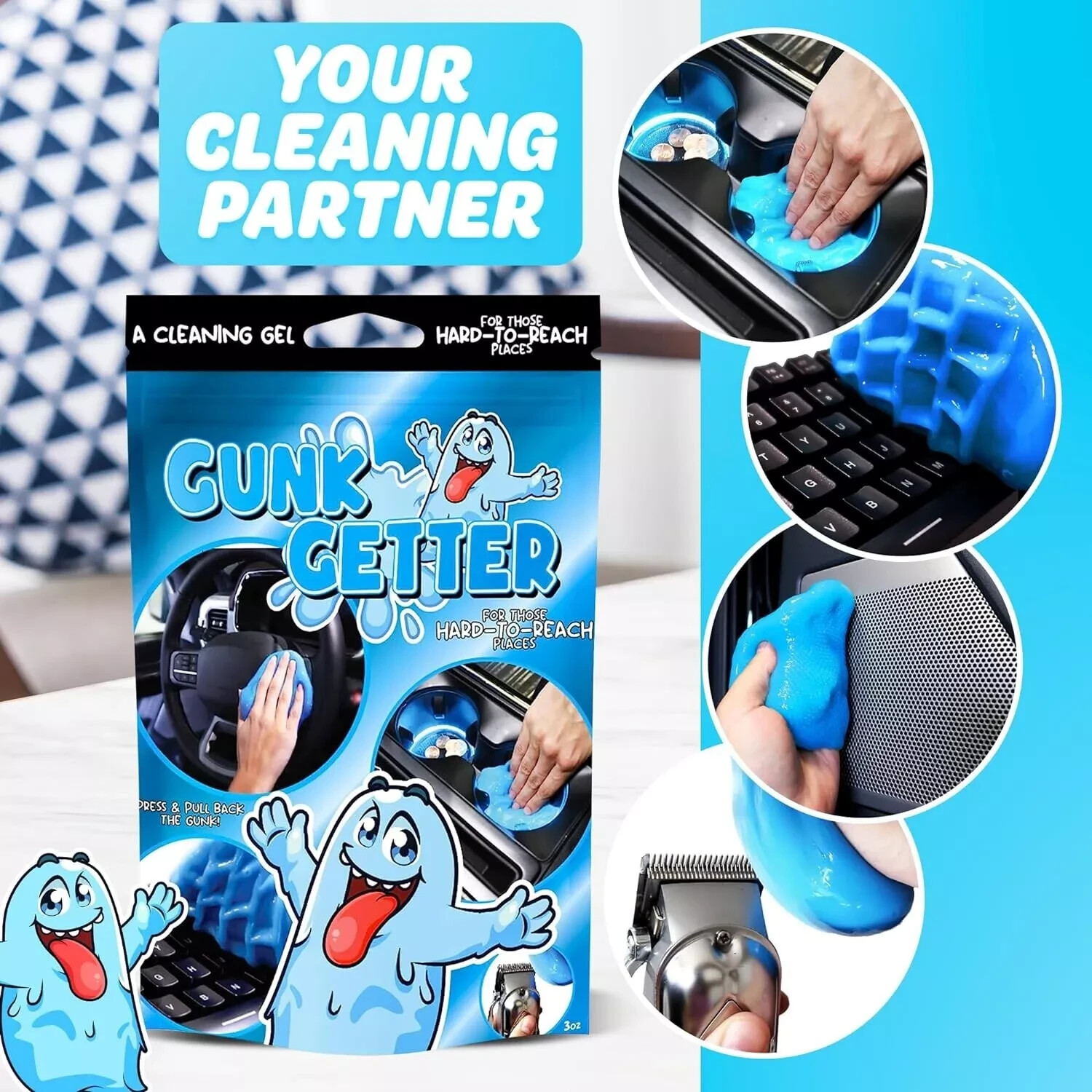 Cleaning Gel for Car Detailing Putty Car Vent Cleaner Cleaning Putty Gel
