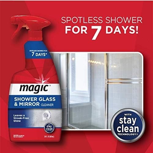 Glass Cleaner Spray for Shower and Mirror 28 Oz