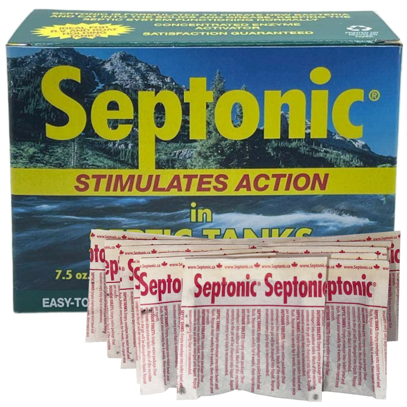 Septonic Septic Tank Treatment 12-treatment Pack Safe/Green/Clean Ceasepool/Sep