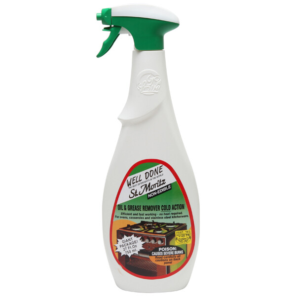 Pack of 2: WELL DONE St. Moritz Oil & Grease Remover Cold Action – 27 Oz(750 ml)