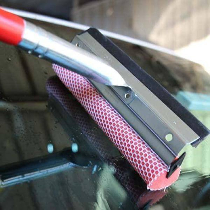 Auto Squeegee Scrubber with 16 In. Handle