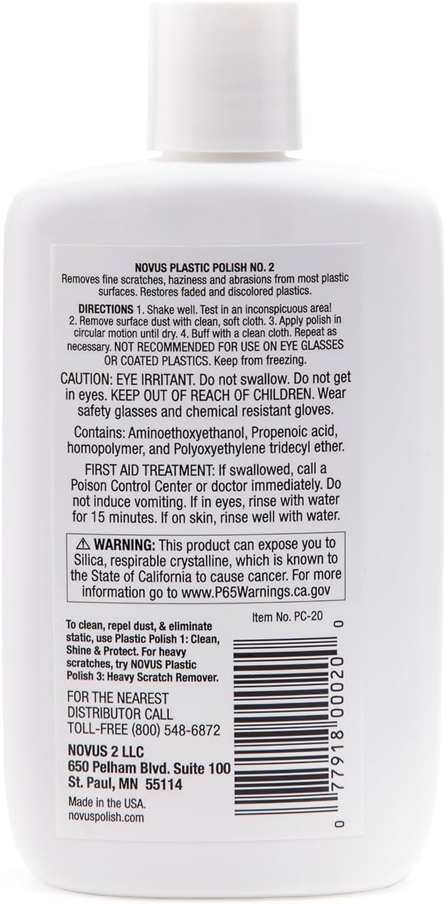 NOVUS 7030 | Fine Scratch Remover #2 | 8 Ounce Bottle