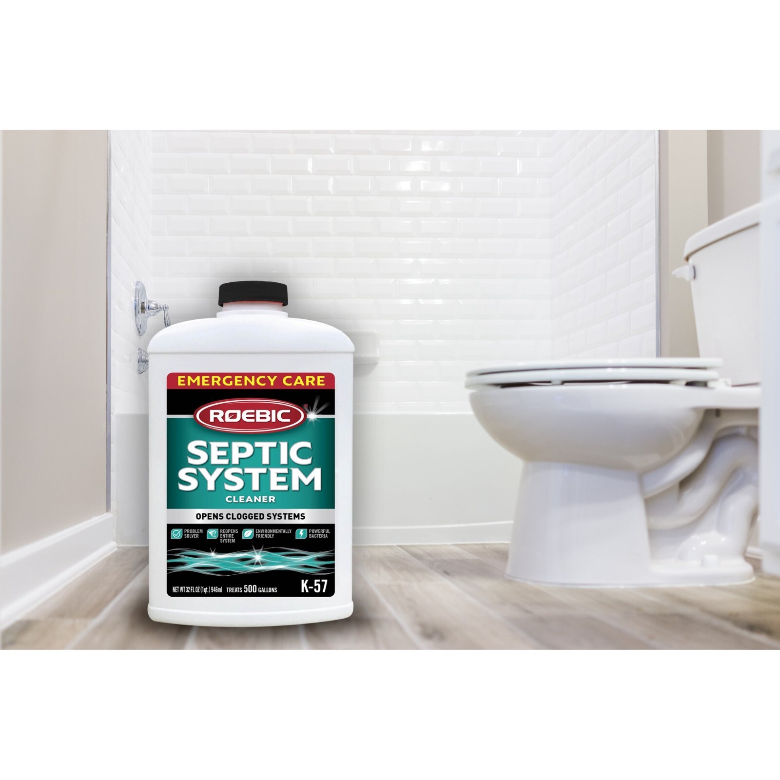 Roebic Laboratories Septic System Cleaner 32oz – Emergency Care for Sluggish Sys