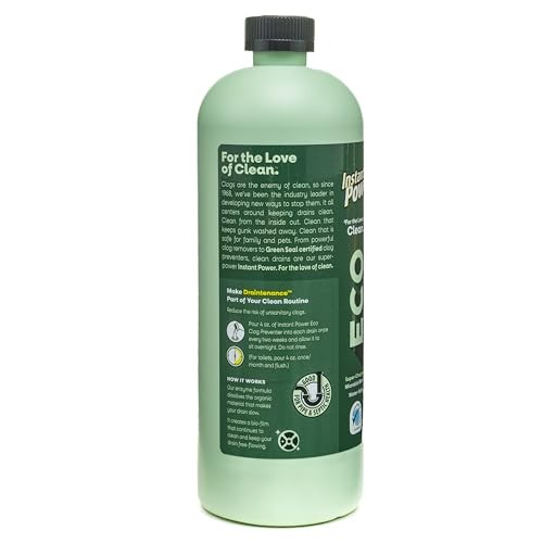 Eco Clog Preventer 32 Oz All Natural Drain Cleaner Prevents Clogs Safe For Pipes