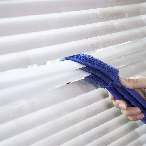 Window Blind Cleaner Duster Brush with 5 Microfiber Sleeves – Cleaner Tools for