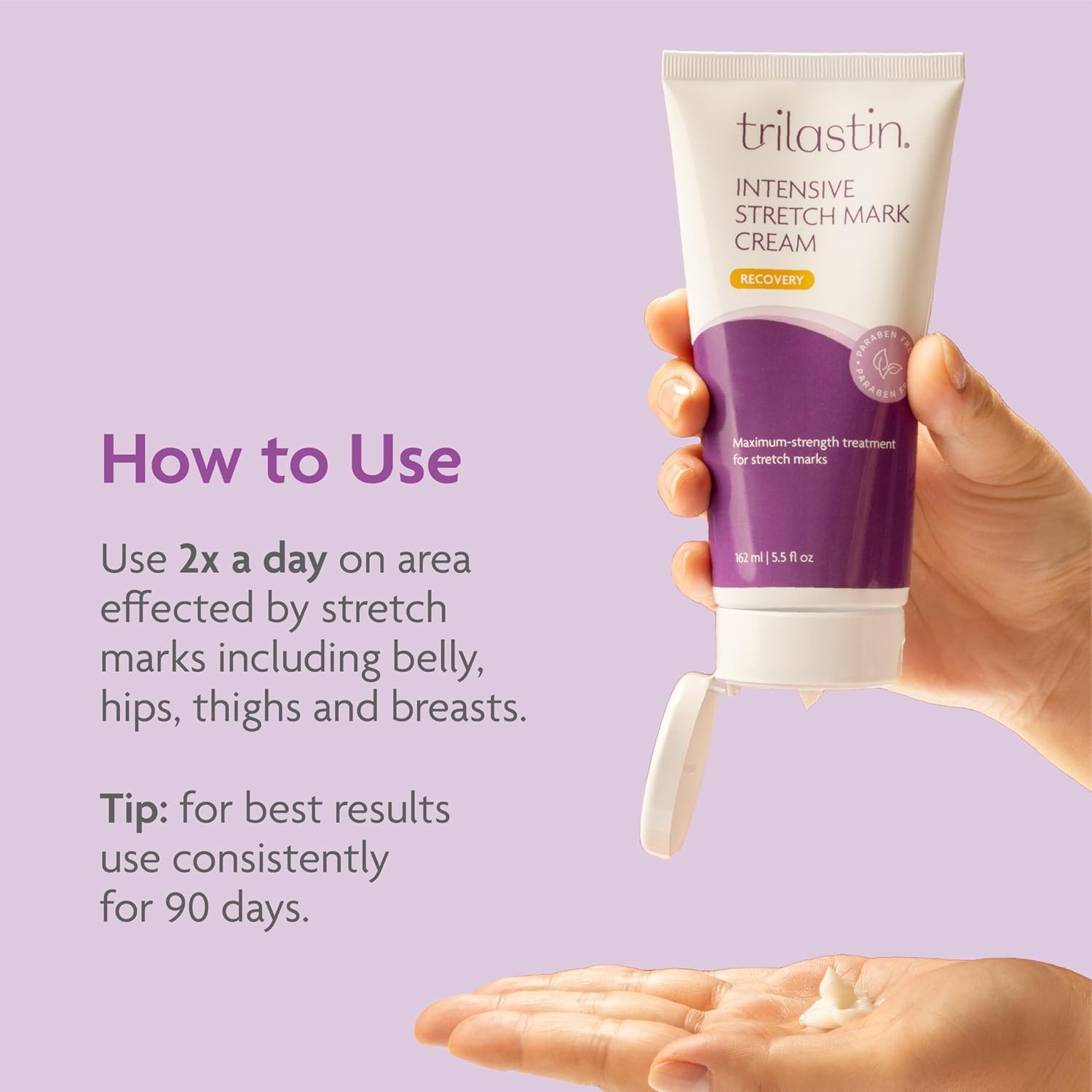 TriLASTIN Stretch Mark Cream ?C Collagen & Elastin Support Body Cream with Niac