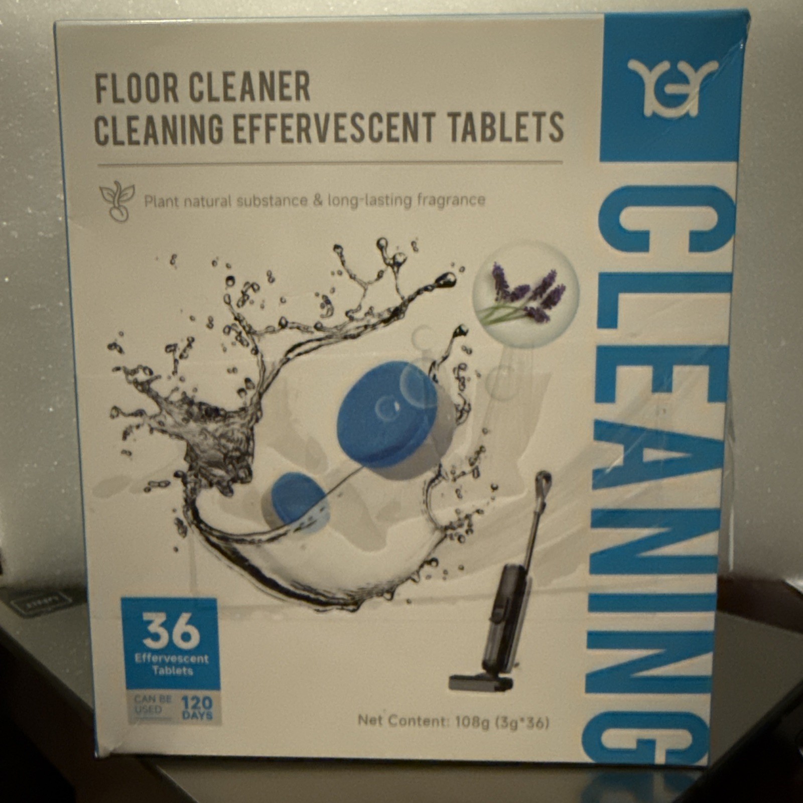 YGY Floor Cleaner Cleaning Effervescent Tablets – 36 Tablets New