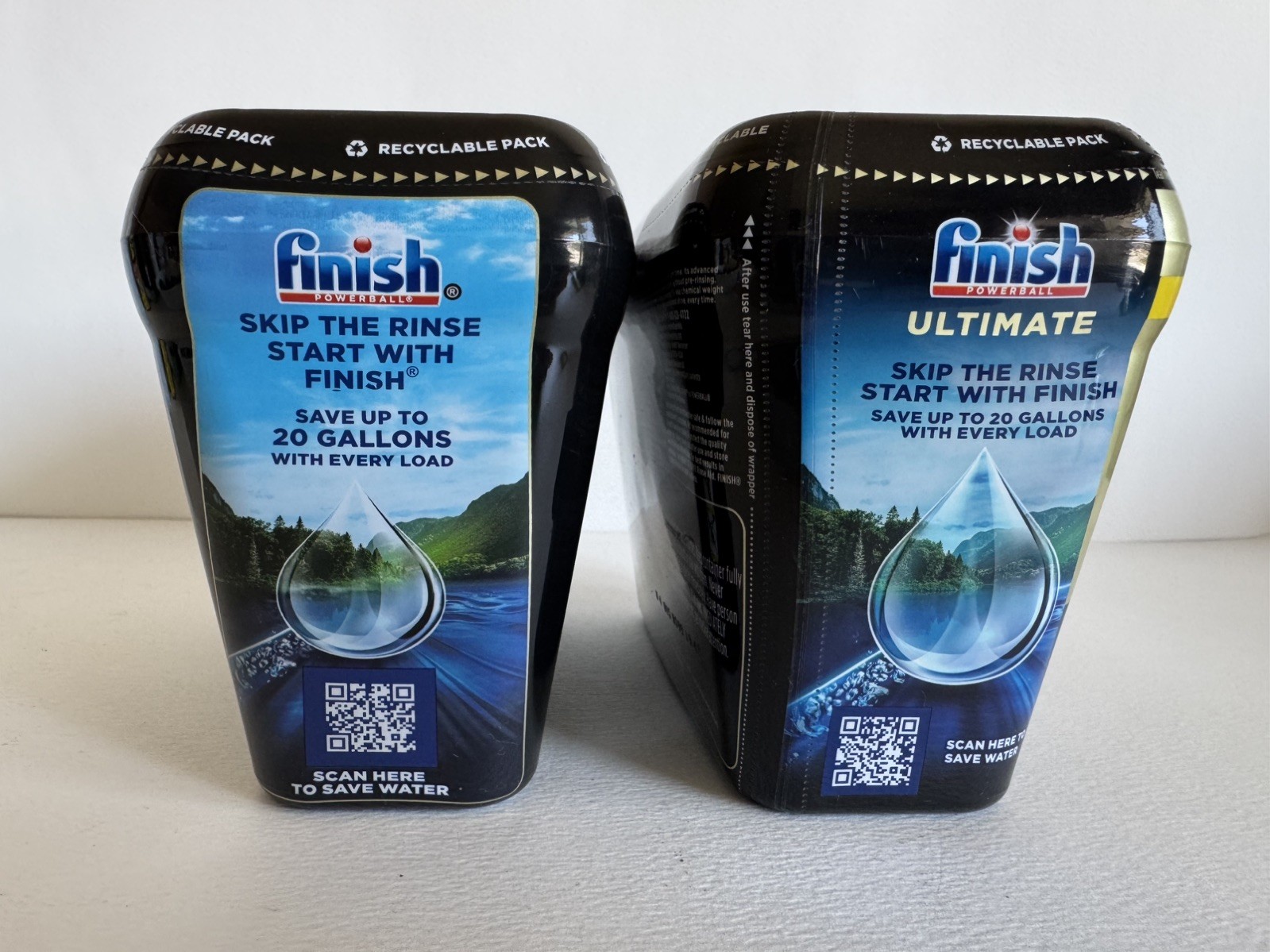 2 pack – Finish Ultimate Dishwasher Detergent Tabs – 28 Ct Each New Sealed