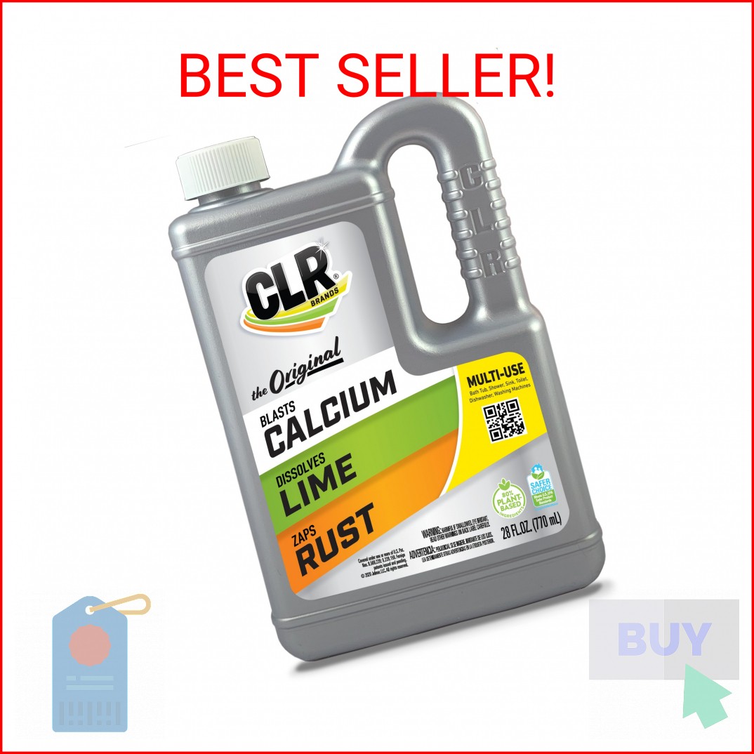 CLR Calcium, Lime & Rust Remover – 28 Ounce Bottle