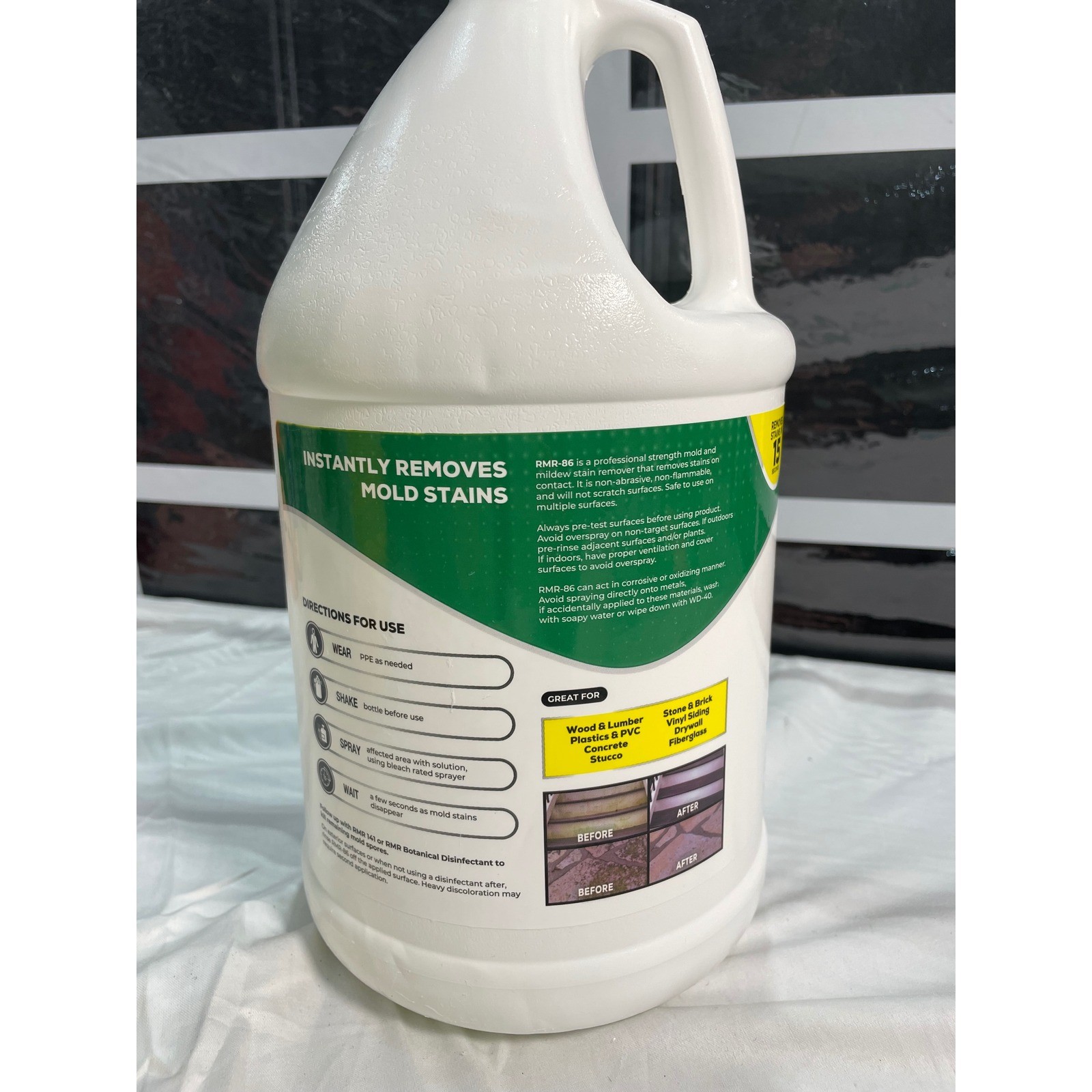 RMR-86 Instant Mold and Mildew Stain Remover 1 Gallon Multi-Surface Cleaner