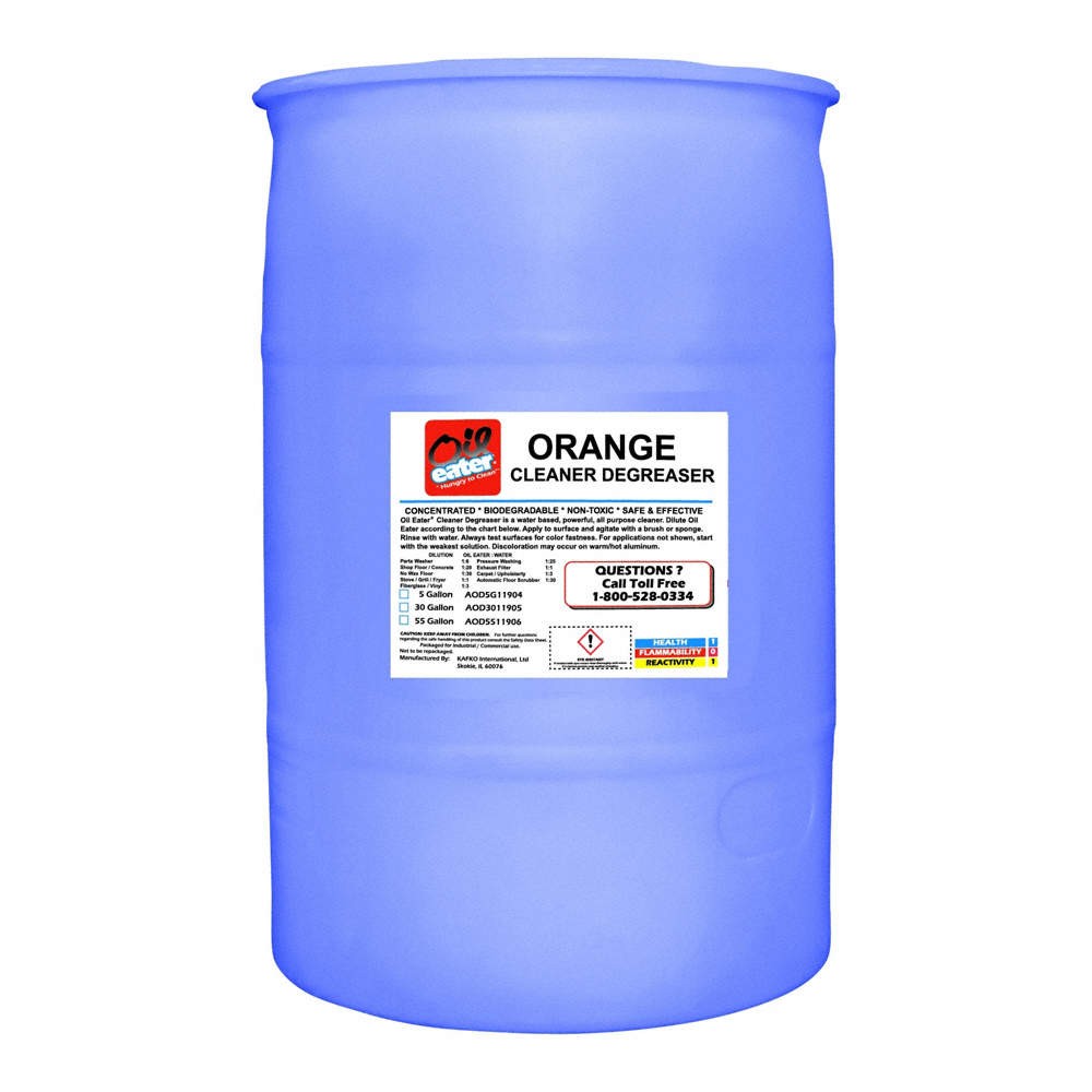 OIL EATER Cleaner Degreaser,Orange Scent,55 Gal 4NHJ2