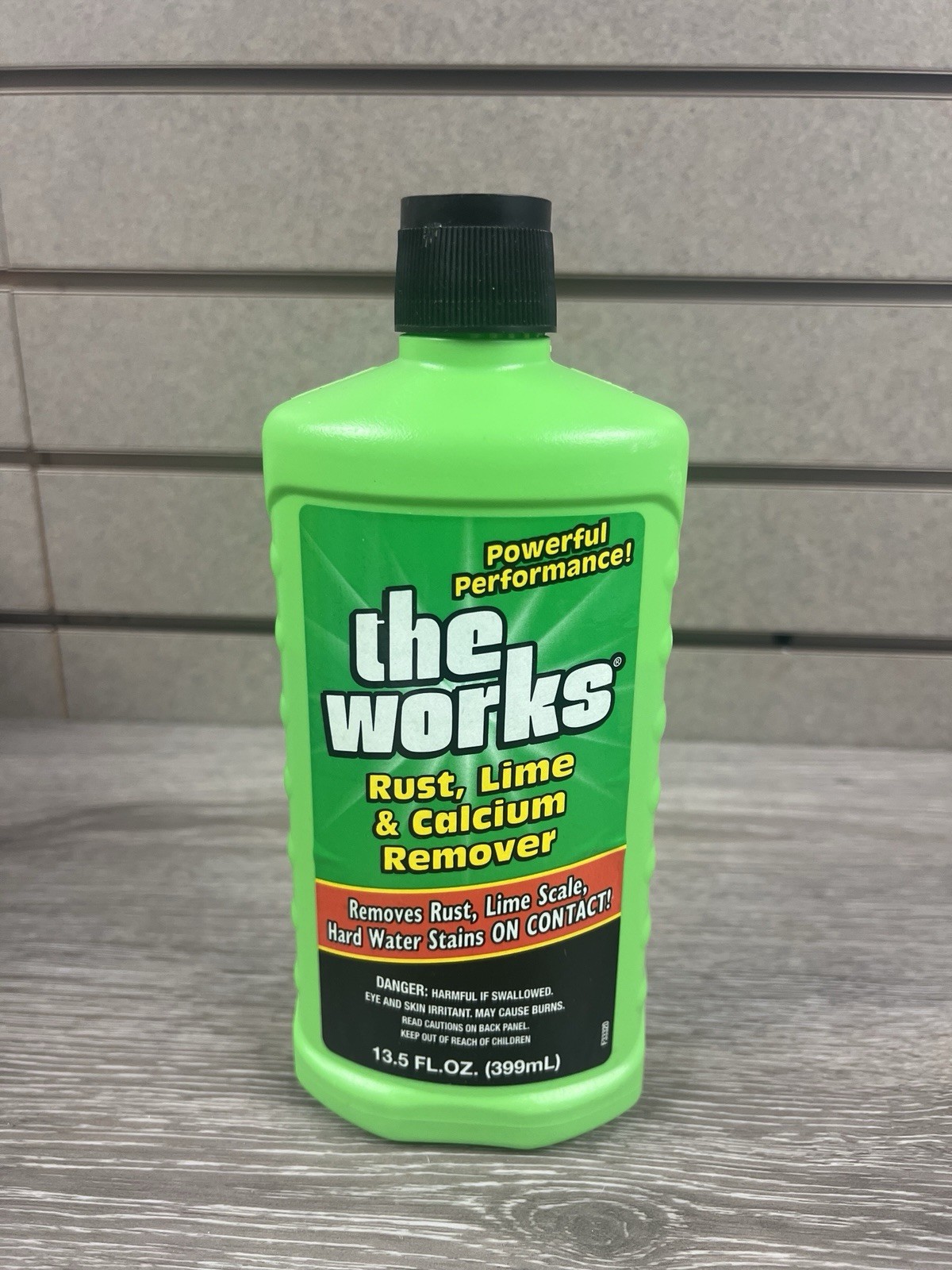 1x The Works Rust Lime Calcium Remover 13.5 FL OZ 60% Full Hard Water