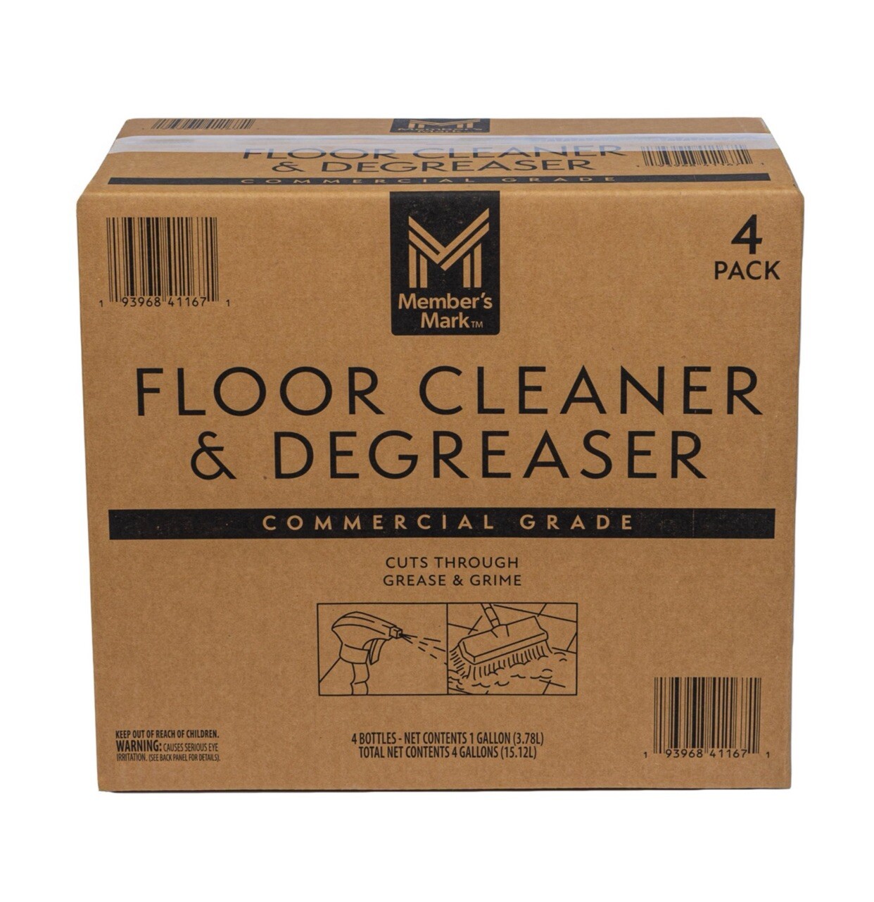 Member’s Mark Commercial Grade Floor Cleaner & Degreaser ( 1 gal. 4 pk. )