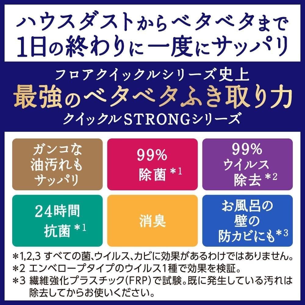 Quickle Wiper 3D Adsorption Wet Wipes Strong Premium Reset 12 Sheets Japan New