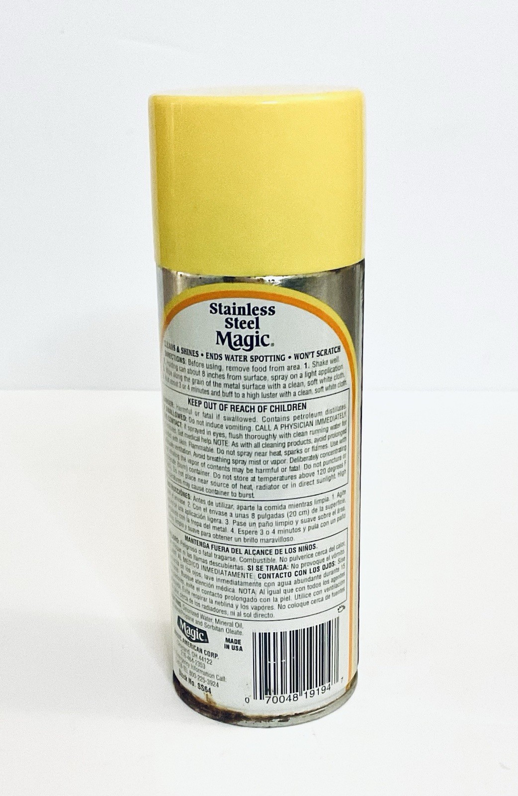 STAINLESS STEEL MAGIC CLEANS SHINES ENDS WATER SPOTTING WON’T SCRATCH 13 OZ NOS