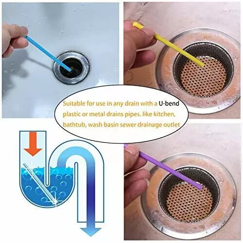 New Sani Sticks Drain Cleaner And Deodorizer 72 pack (Color Set 6) Best Deal USA
