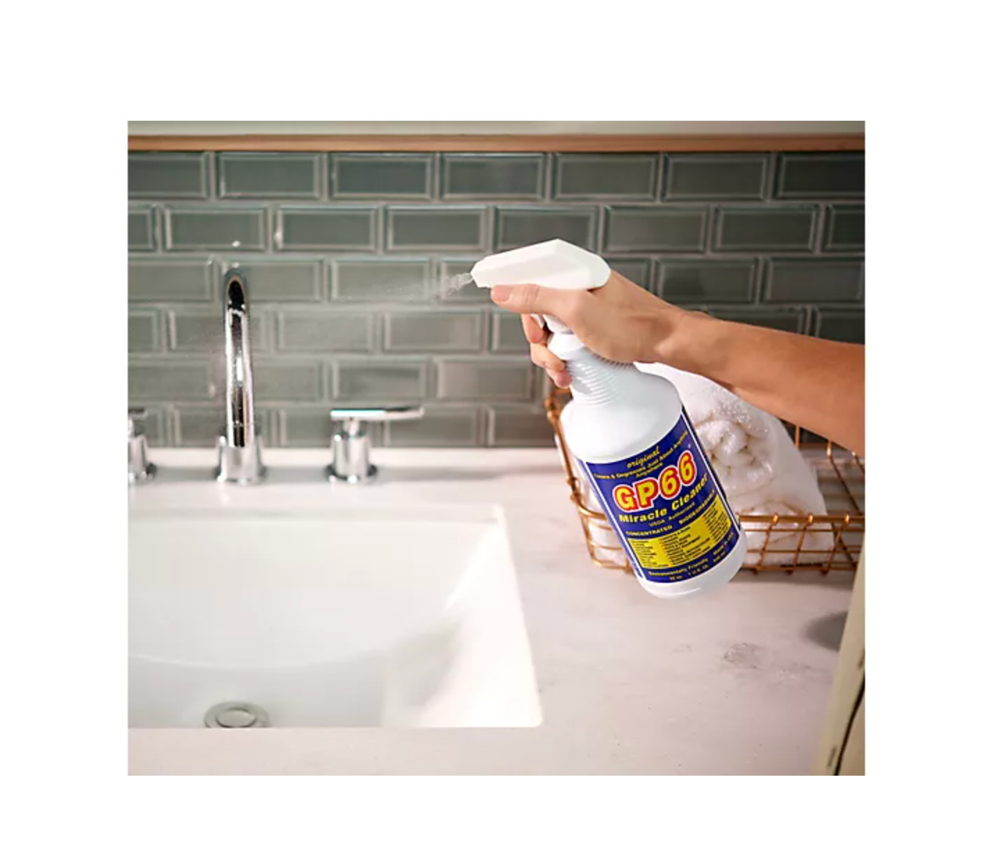 GP66 1-Gallon Miracle Cleaner & Degreaser w/ Spray Bottle