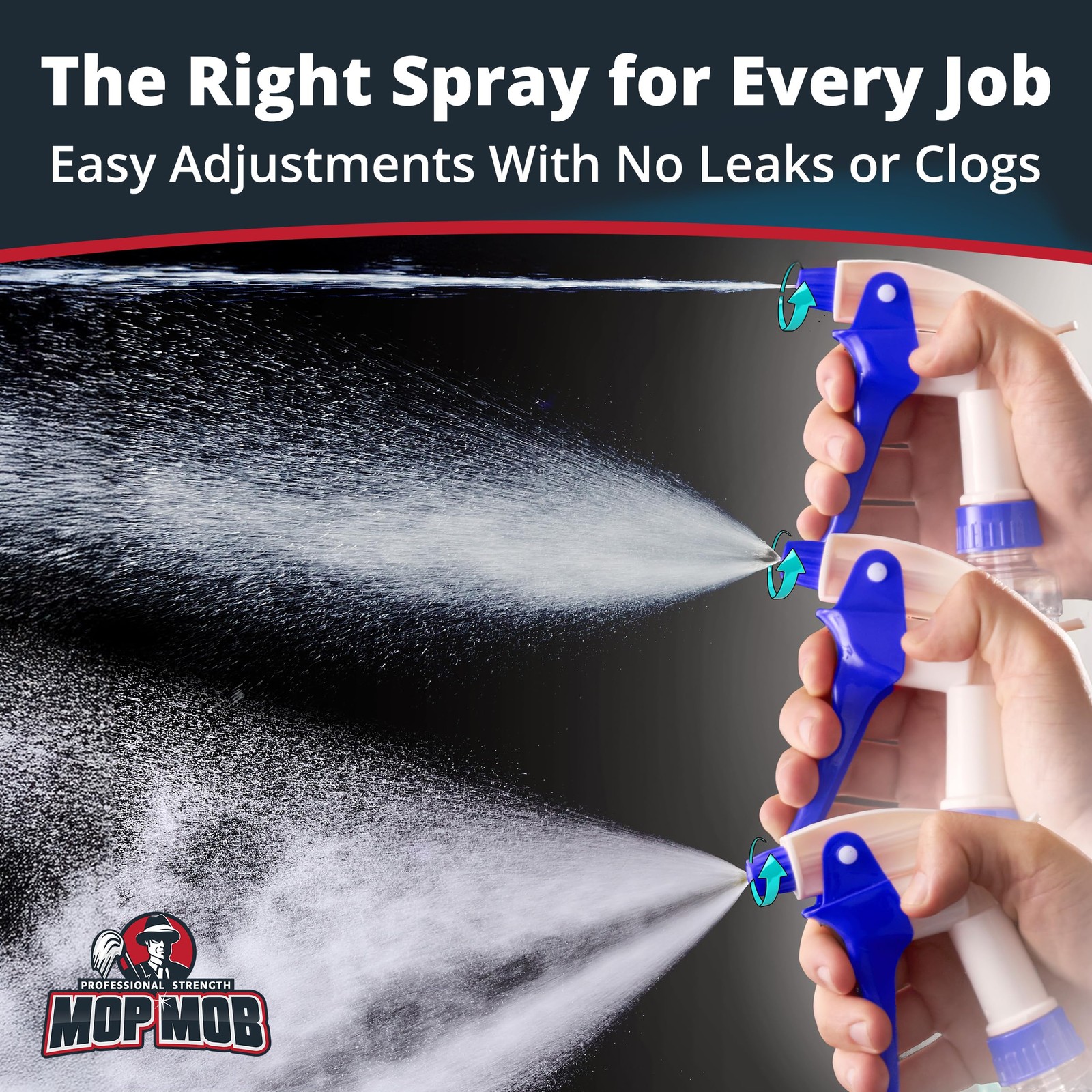 Leak Proof, High Capacity Spray Heads ONLY 3 Pack. Fits 32 Oz Bottles (NOT In…