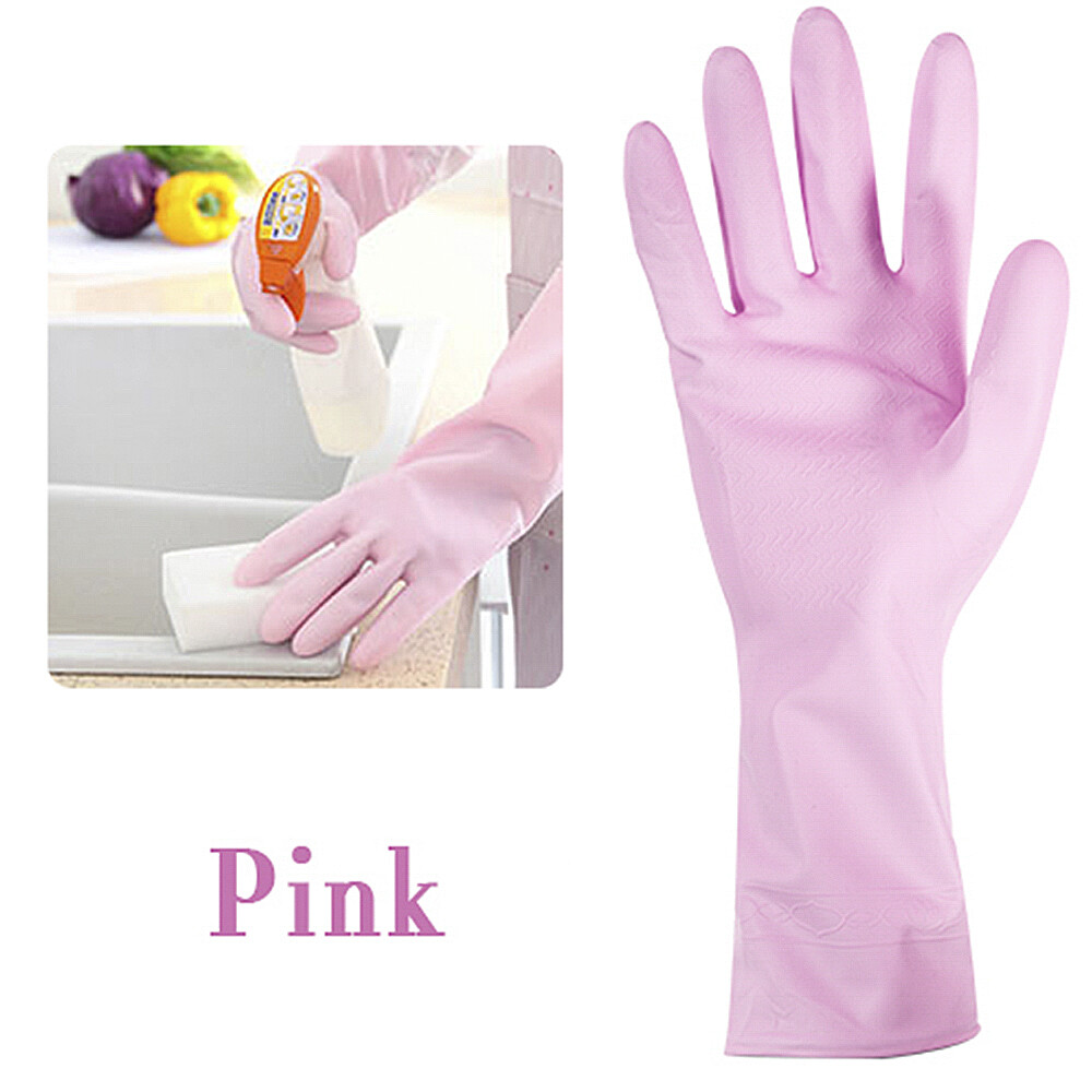 Washing Gloves Kitchen Long Waterproof Dish Cleaning Gloves Rubber Latex Protect