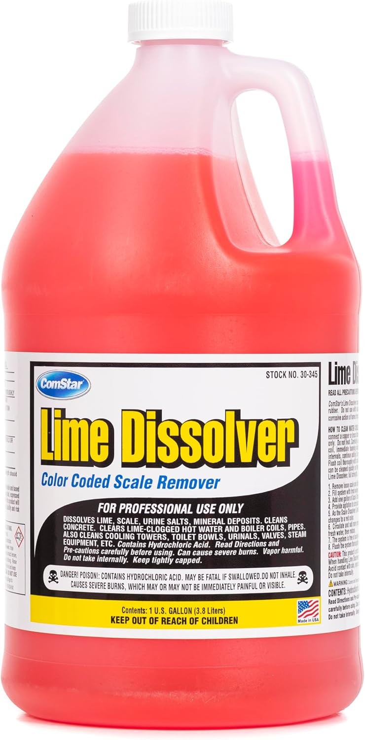ComStar Lime Dissolver & Scale Remover 1 Gal Industrial Descaler Cleaner