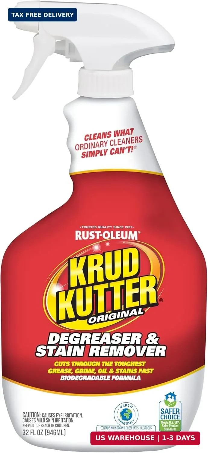 Krud Kutter Original Cleaner Degreaser Spray, 32 oz, Heavy Duty Multi Surface Cl