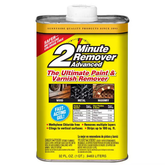 1 Qt. 2 Minute Remover Gel – Fast, Effective Paint & Varnish Stripper