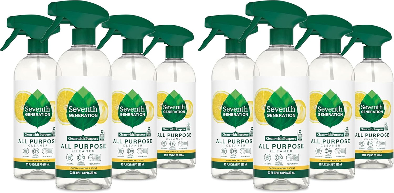 Seventh Generation All Purpose Cleaner Lemon Chamomile Spray 23 oz 8-Pack Case