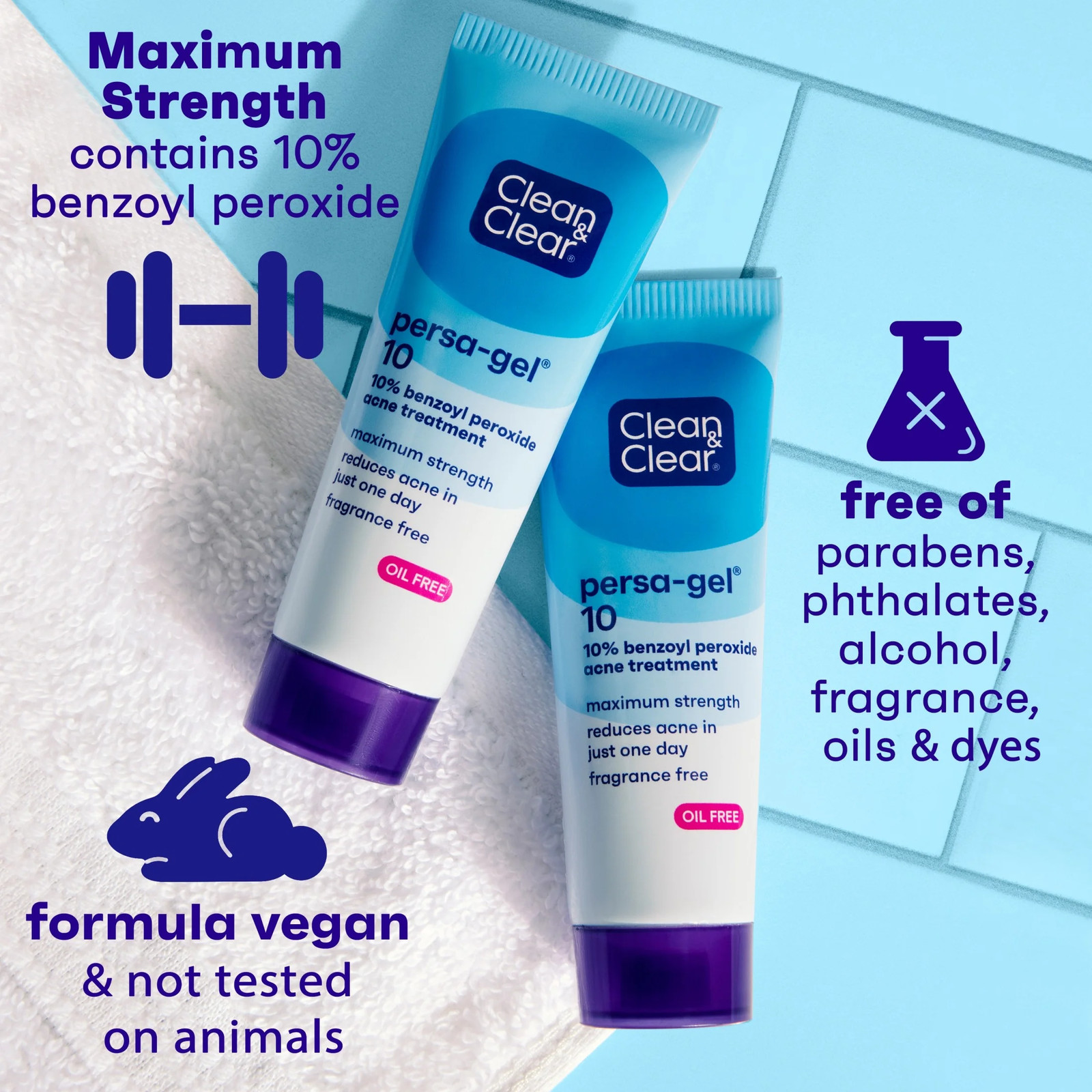 Persa-Gel 10 Acne Gel, 10% Benzoyl Peroxide, 1 Fl. Oz Fast Free Shipping