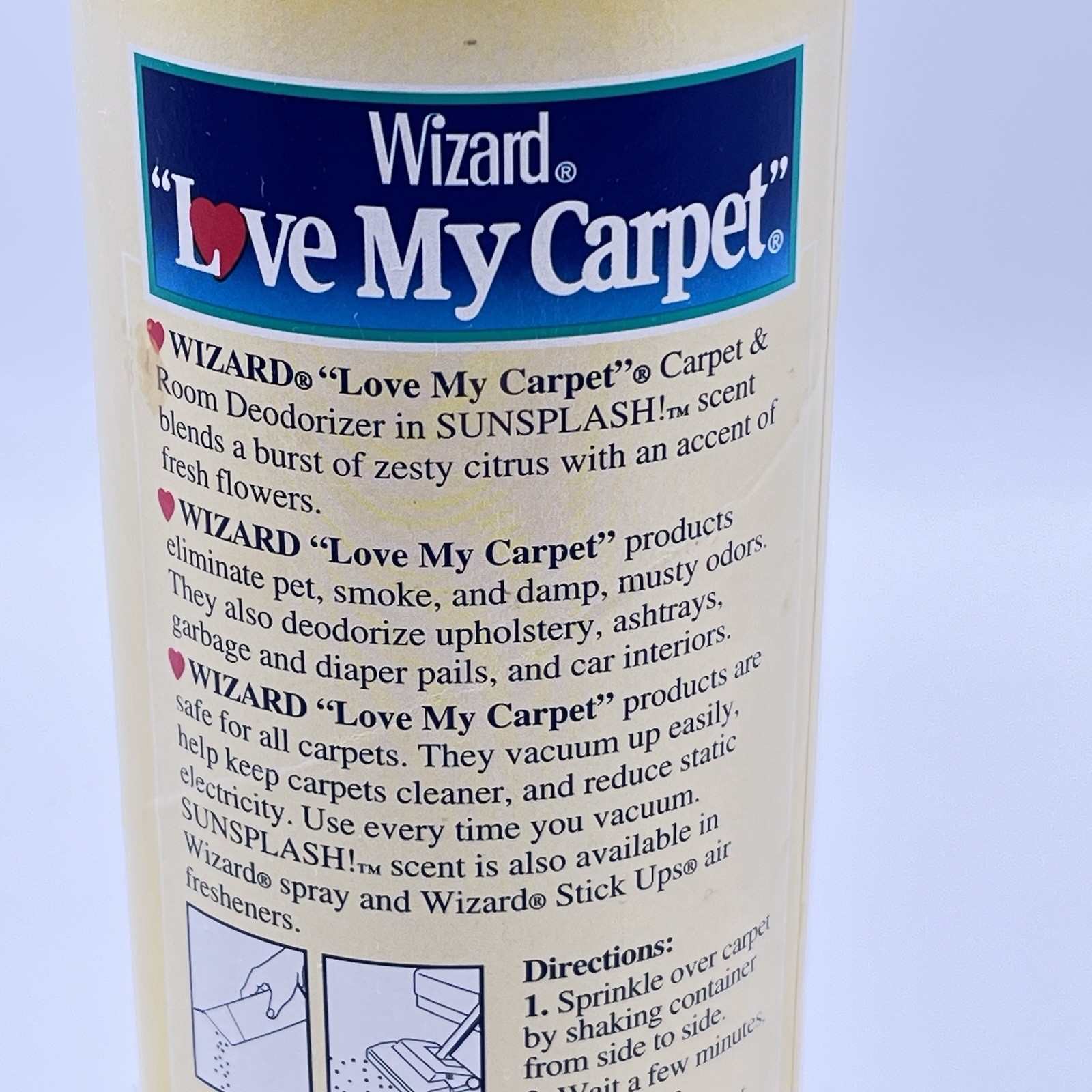 Vintage 1996 Love My Carpet Sunsplash Wizard Vacuum Powder Movie Prop 95% Full