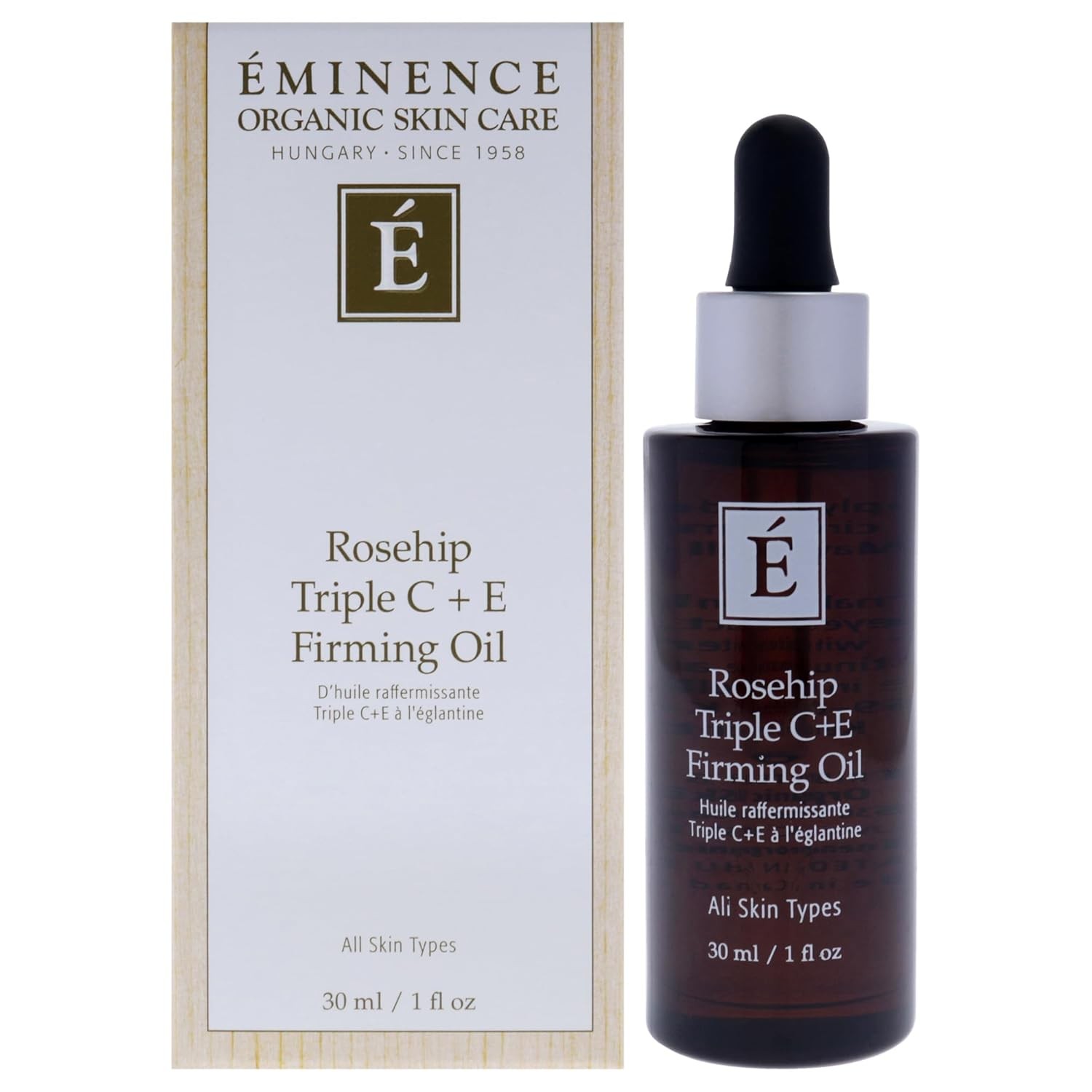 Eminence Rosehip Triple C Plus E Firming Oil for Unisex – 1 oz Oil