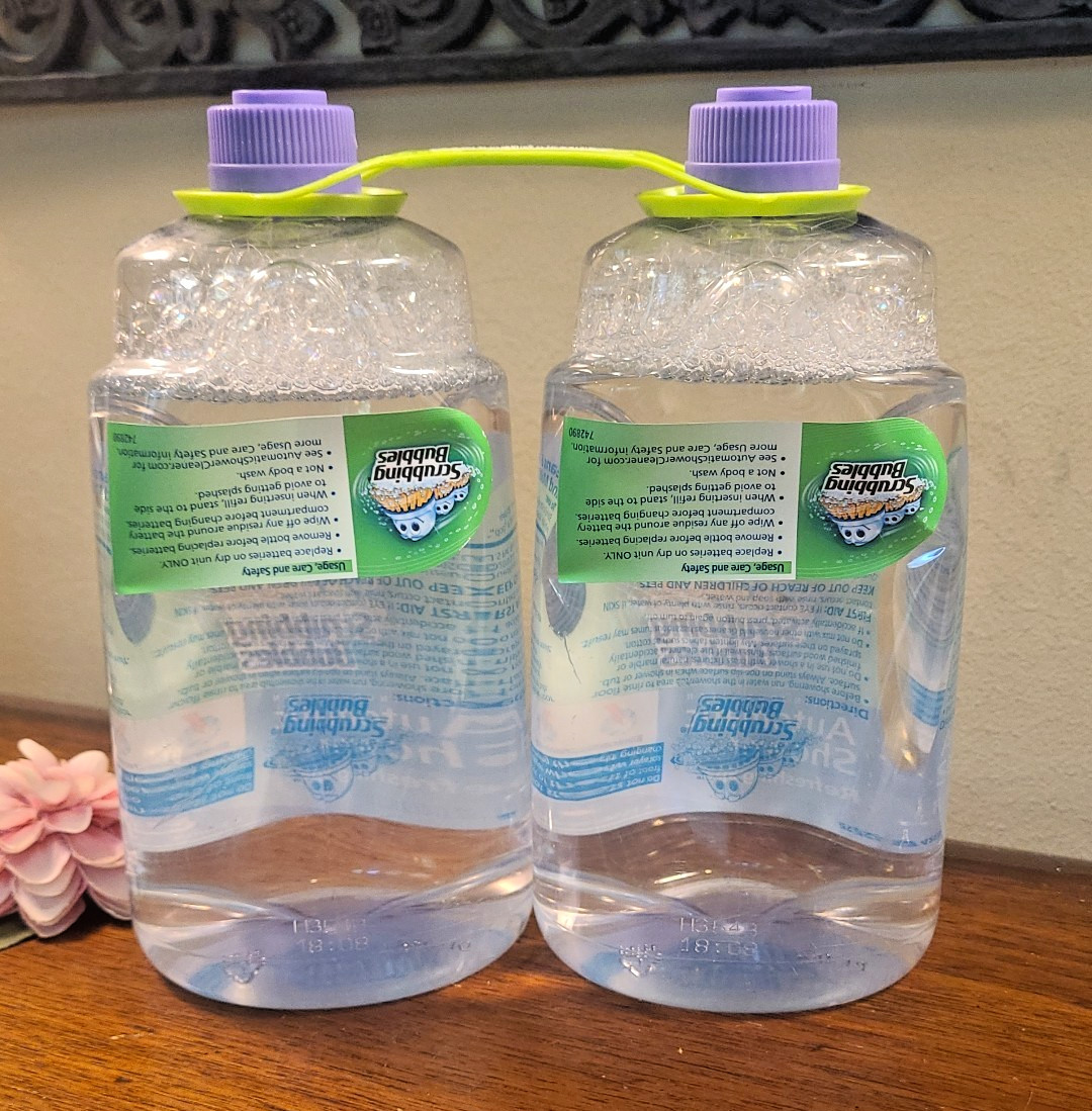 (2) Scrubbing Bubbles Automatic Shower Cleaner Refill 34 oz Each Refreshing Spa