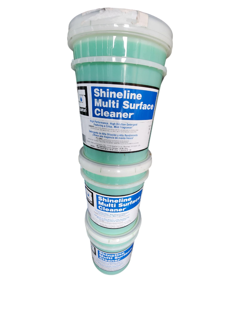 Shineline 5 Gallon Mint Scent Multi-Surface Cleaner Green