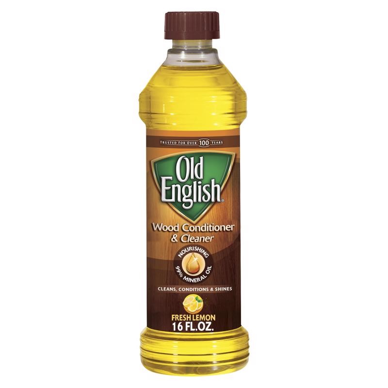 Old English Lemon Scent Lemon Oil 16 oz Liquid (Pack of 6)