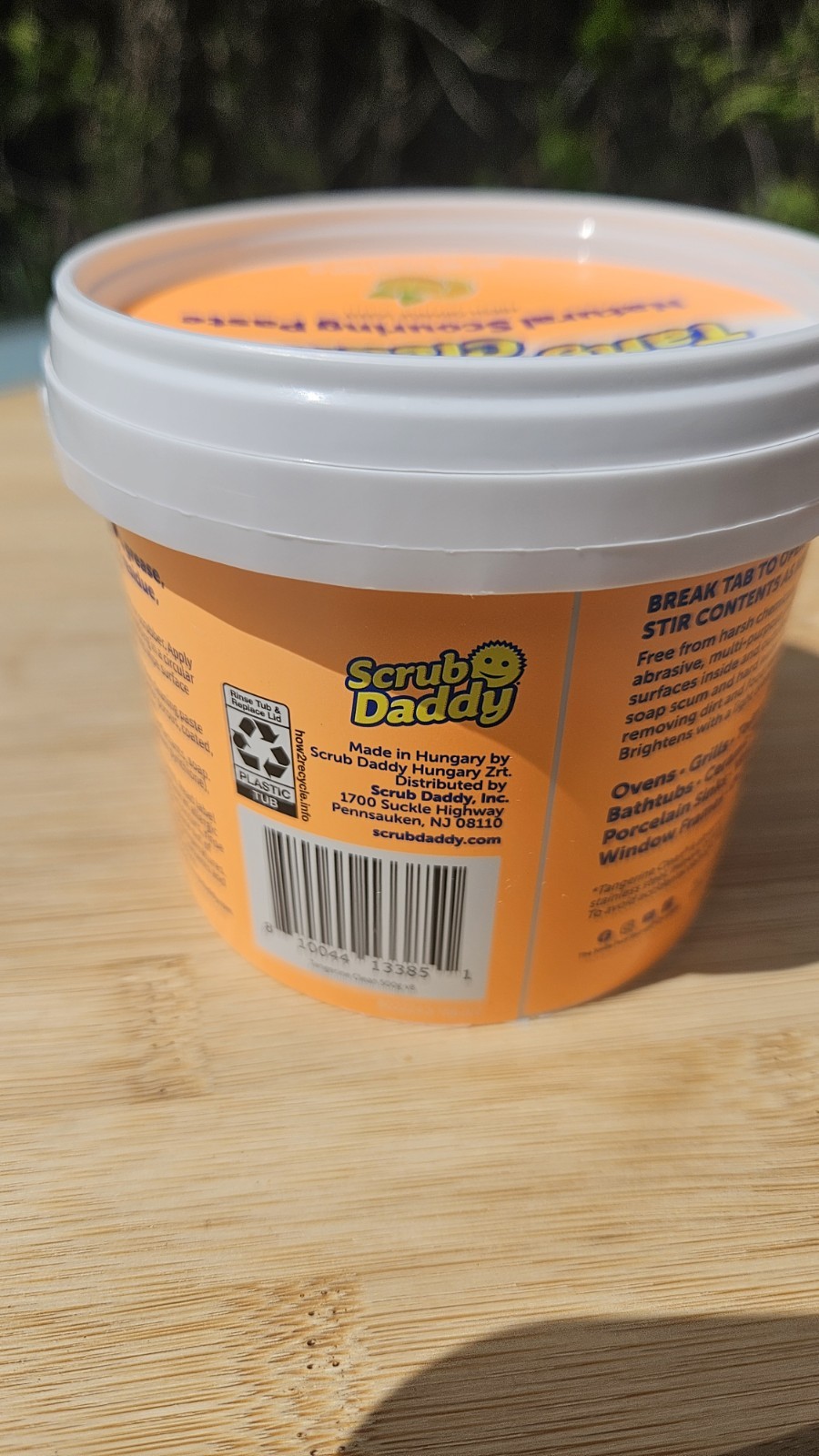 Scrub Daddy Tangerine Clean Natural Scouring Paste 17.6 oz