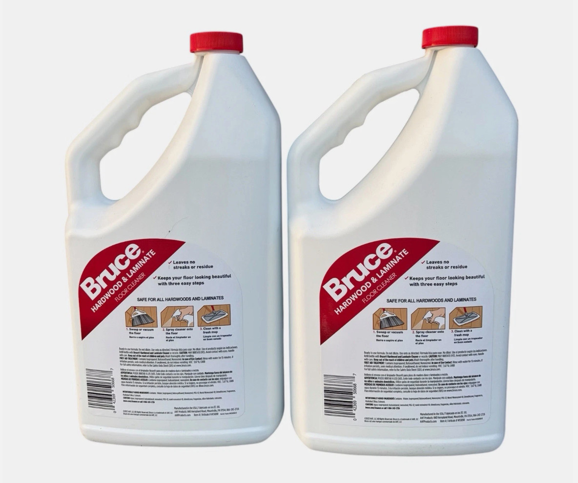 2 PACK Bruce Hardwood and Laminate Floor Cleaner 64oz each 128 oz Total (NEW)