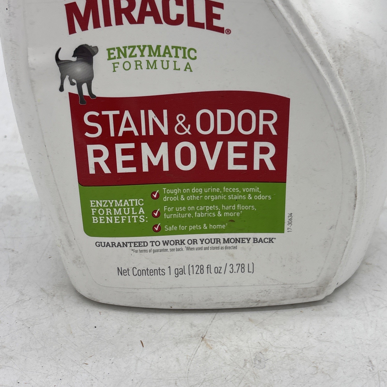Natures Miracle Stain Odor Remover 1 Gallon Dog Refill Urine Destroyer Enzymatic