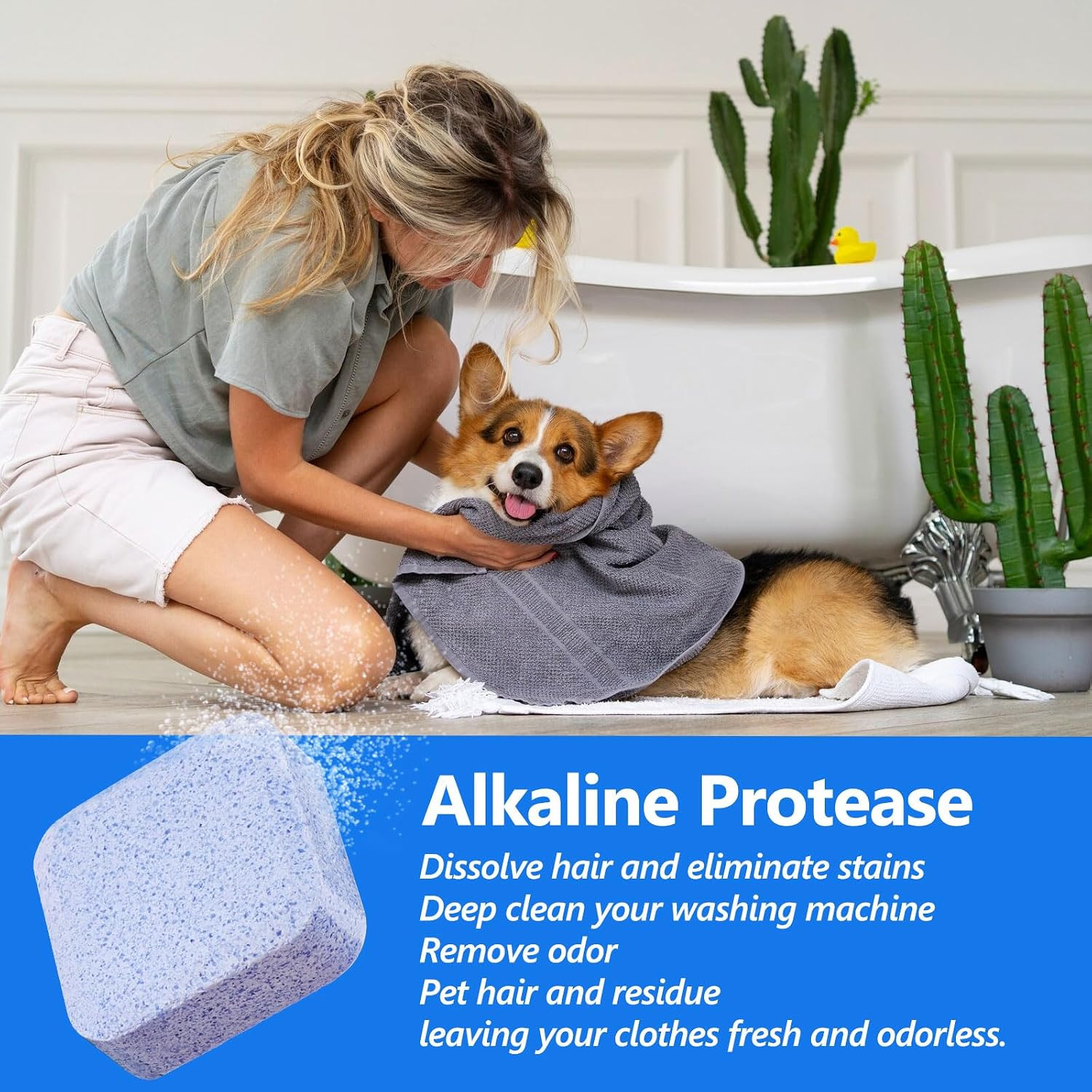 36 Pack Washing Machine Cleaner Tablets for Pet Owners Pro, Deep Cleaning Pet Ha