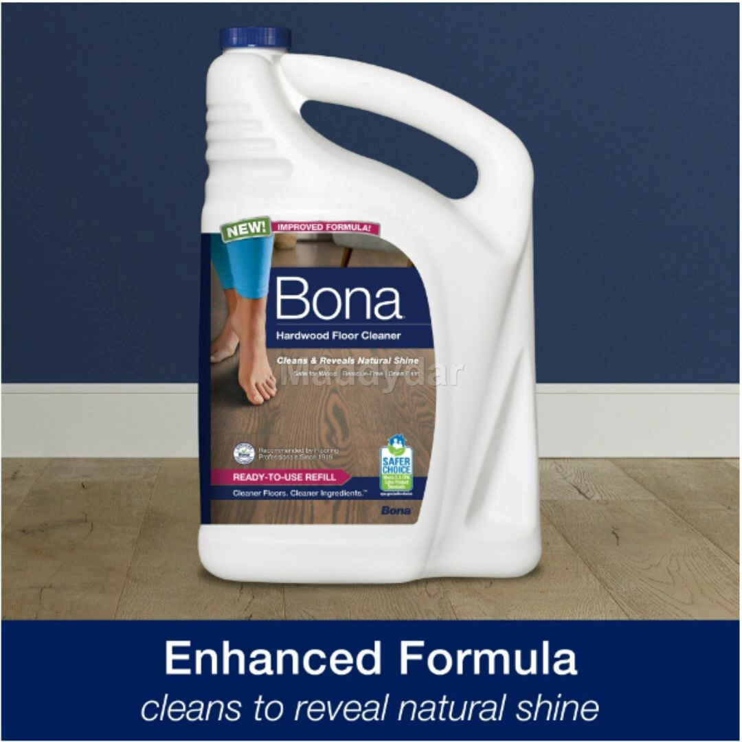 Bona Hardwood Floor Cleaner Refill, 96 Fl Oz New Free Shipping