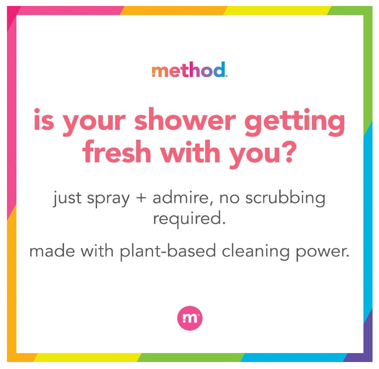 Method Daily Shower Spray Cleaner, Eucalyptus Mint, For 28 Fl Oz (Pack of 1)